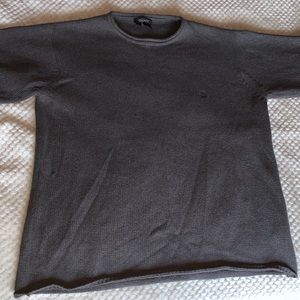 Dkny Men’s L Grey 100% Cotton Pullover Sweater